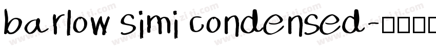 barlow simi condensed字体转换